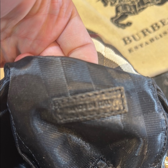 Burberry Plaid Handbag with Black leather Accents - Picture 12 of 16